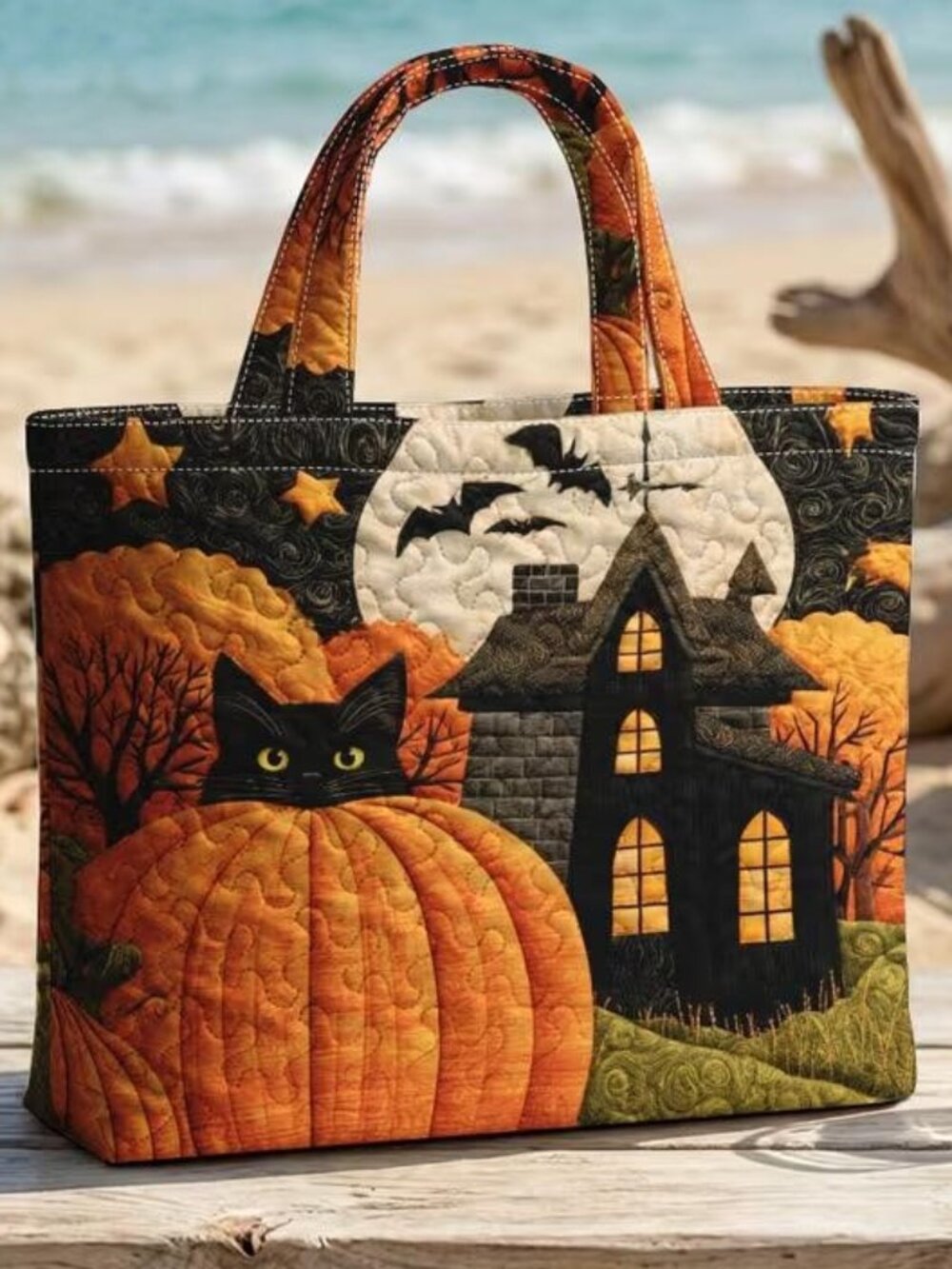 QUILTED FUN HALLOWEEN TOTE
